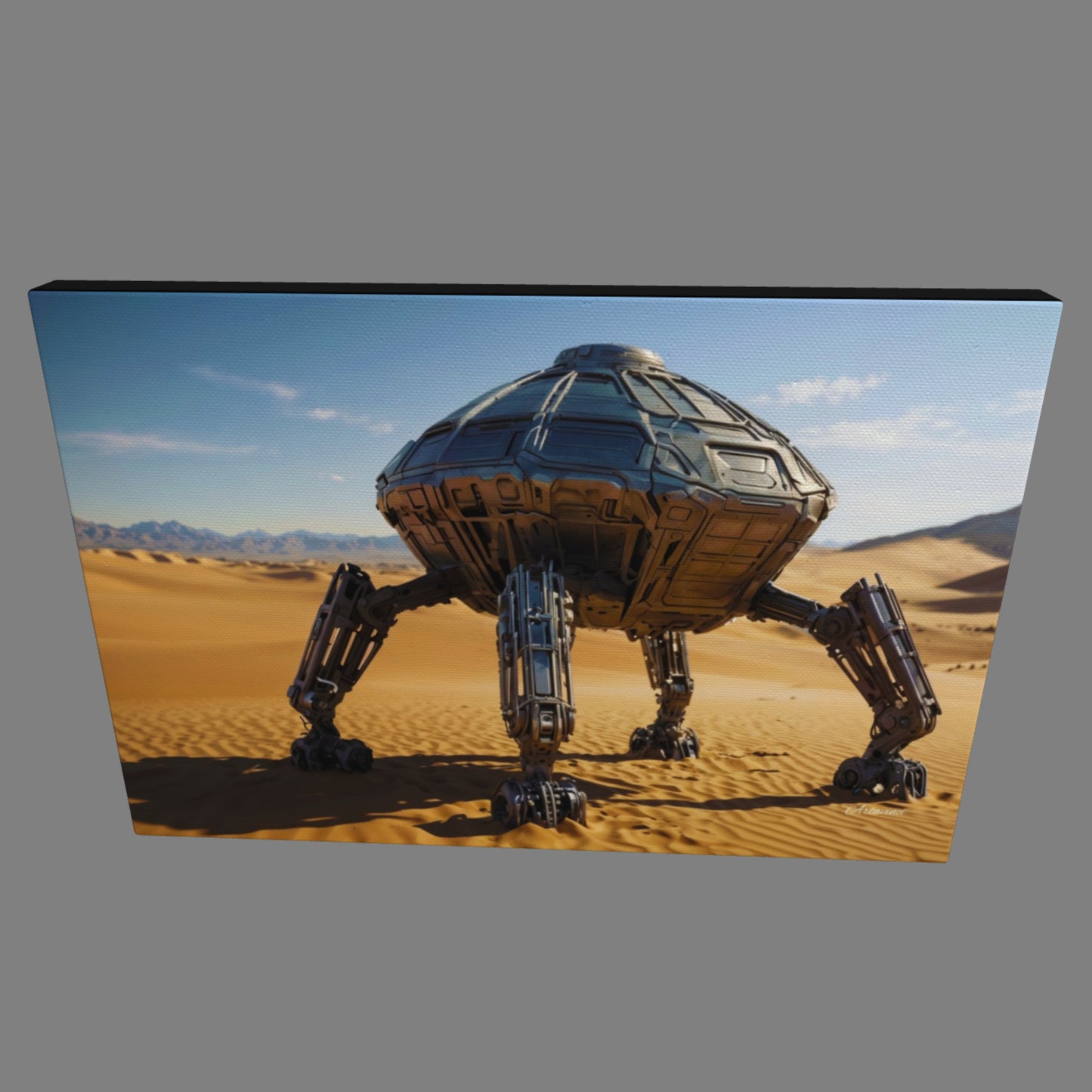 Alien Space Ship Canvas Print