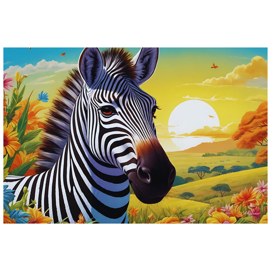 Majestic Zebra Canvas Art