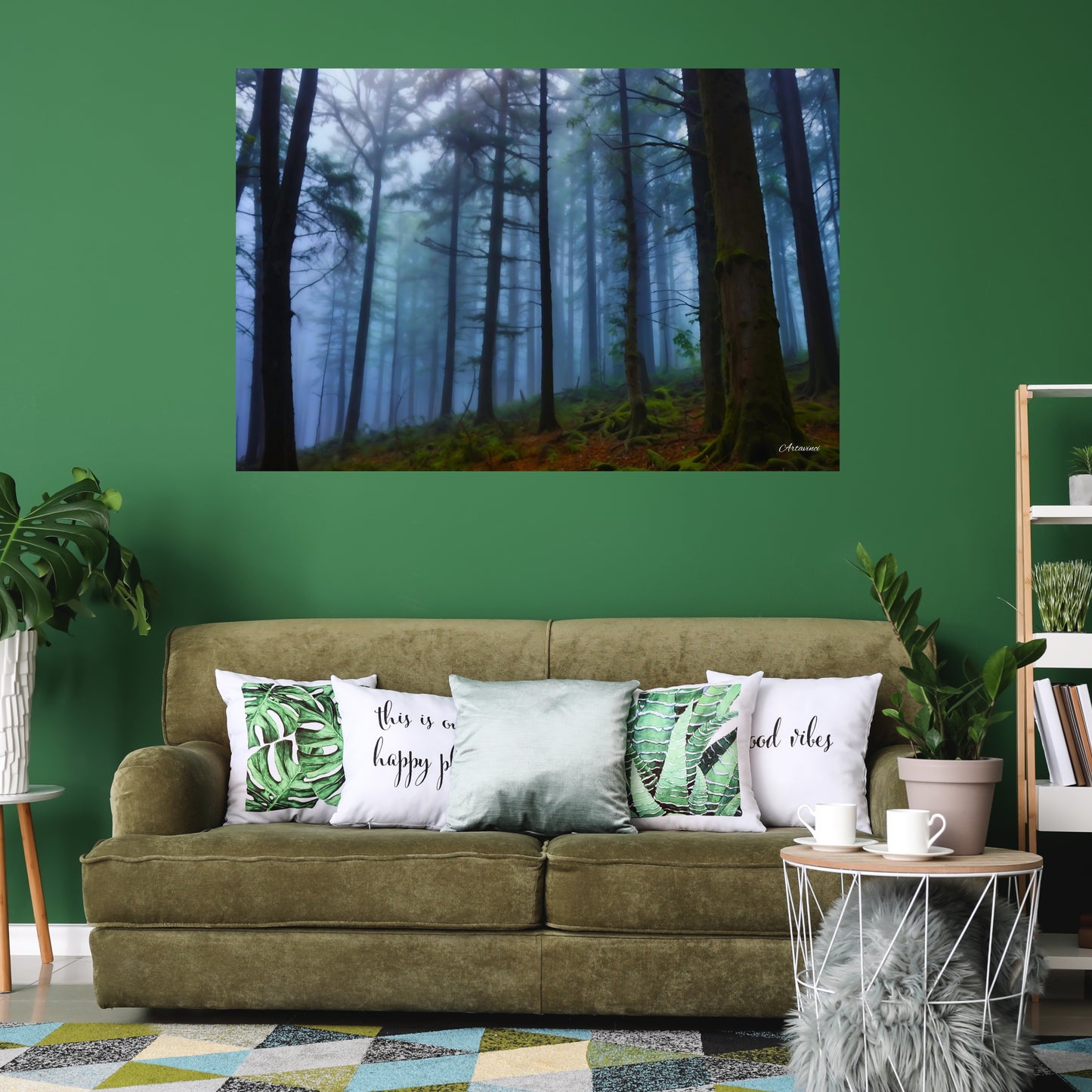 Dark Forest Canvas Art Print