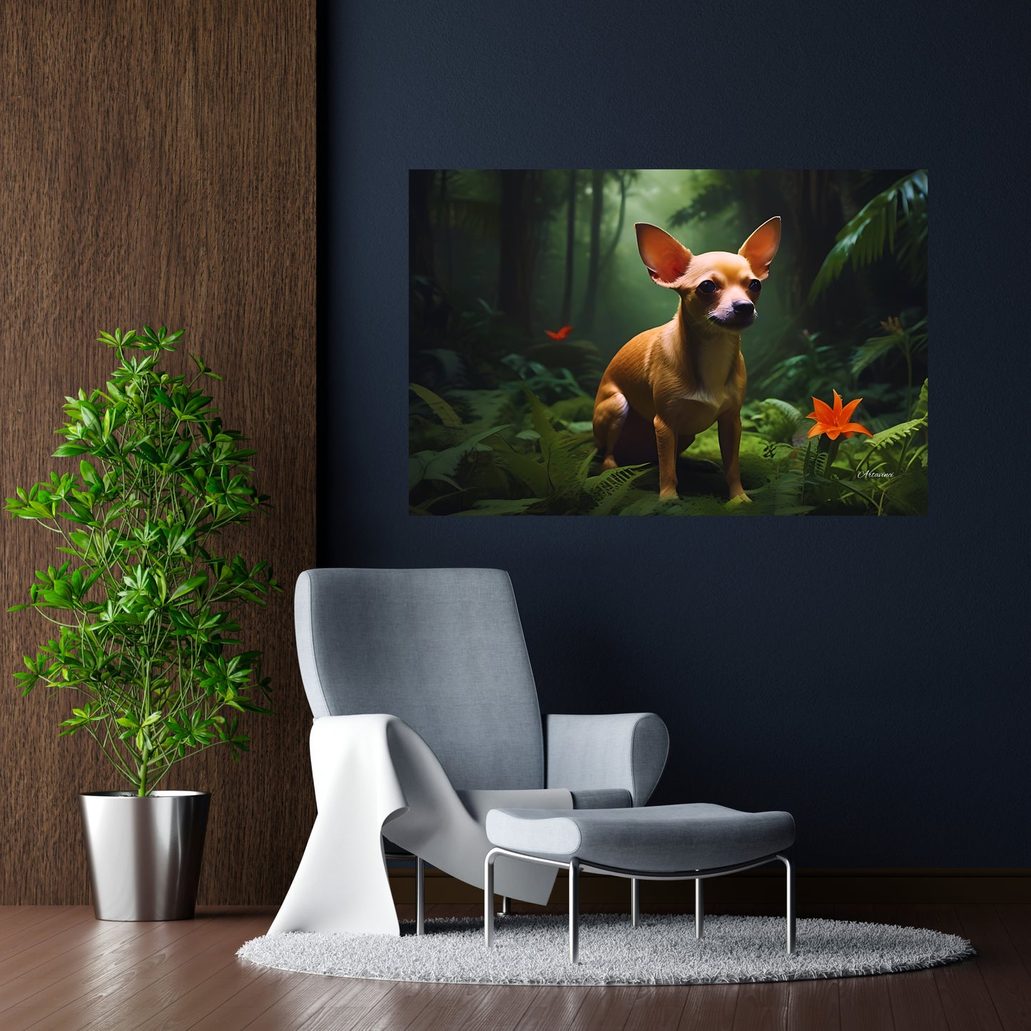 Dog Chihuahua Canvas Art