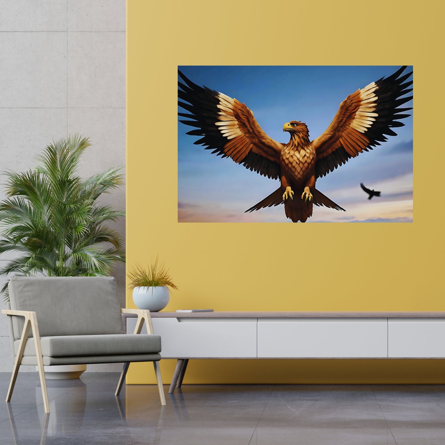 Royal Golden Eagle Canvas Art