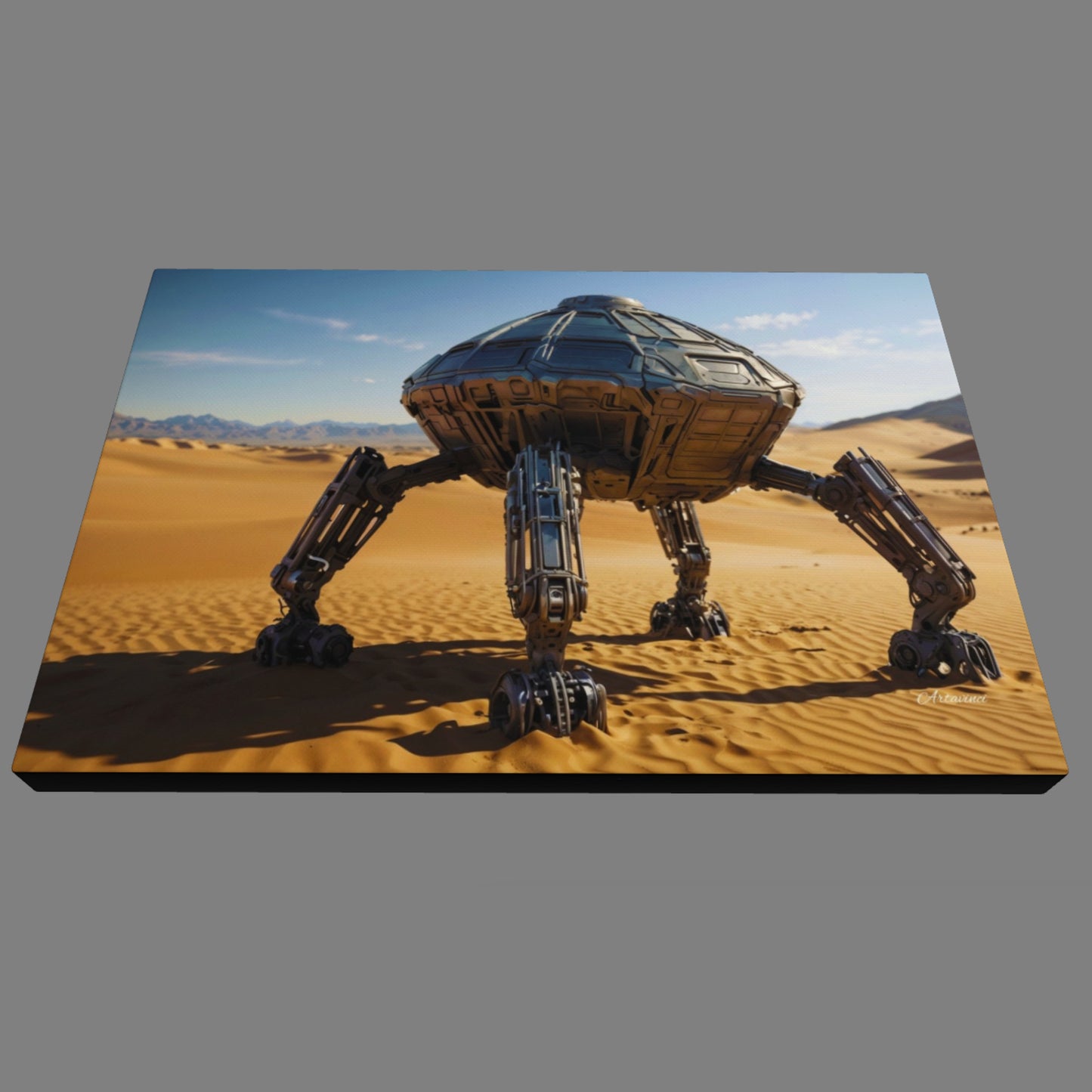 Alien Space Ship Canvas Print