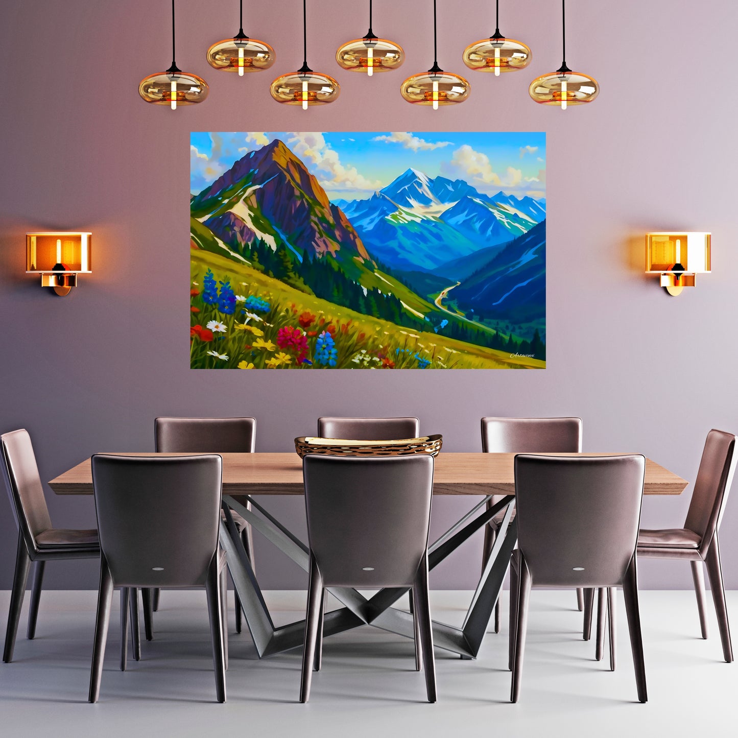 Canvas Mountain View Ready to Hang Wall Art