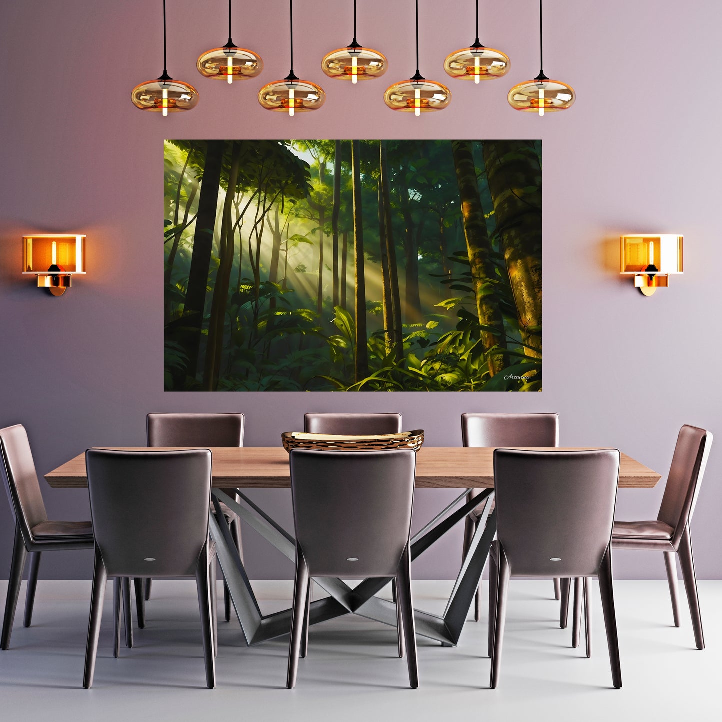 Green Forest Beauty Canvas Art Print