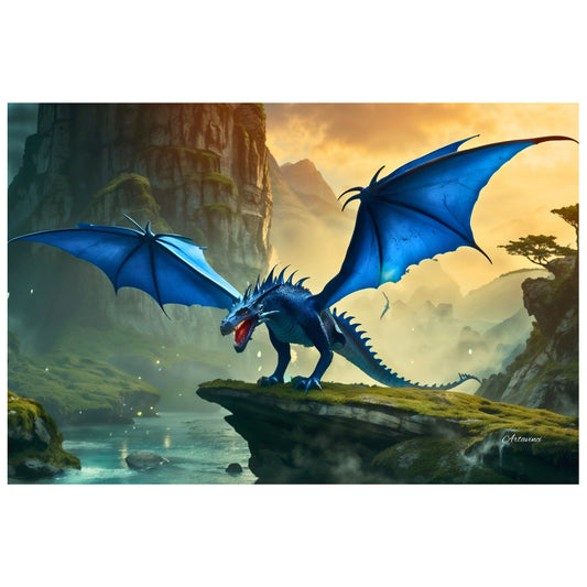 Blue Majestic Dragon