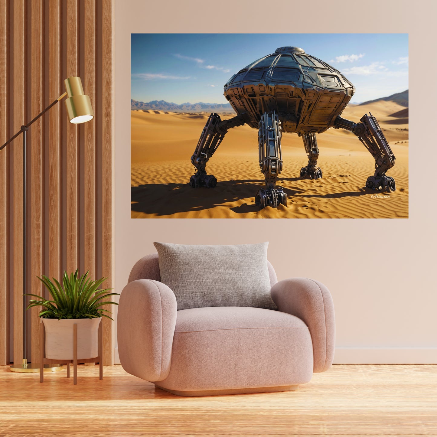 Alien Space Ship Canvas Print