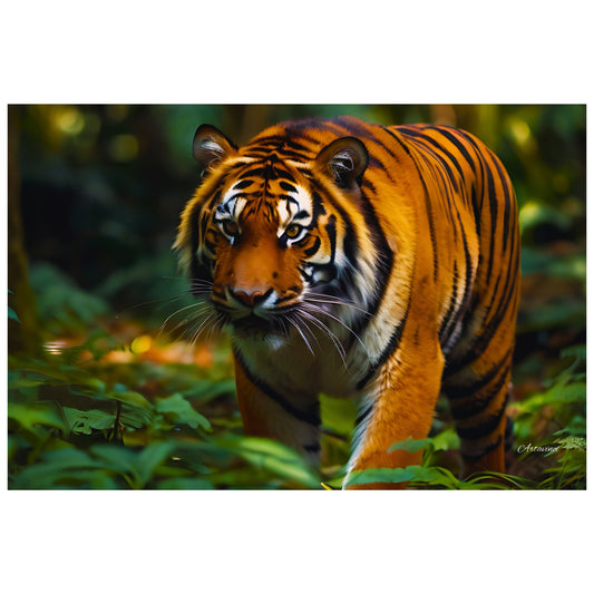 Tiger in the Jungle Canvas Art