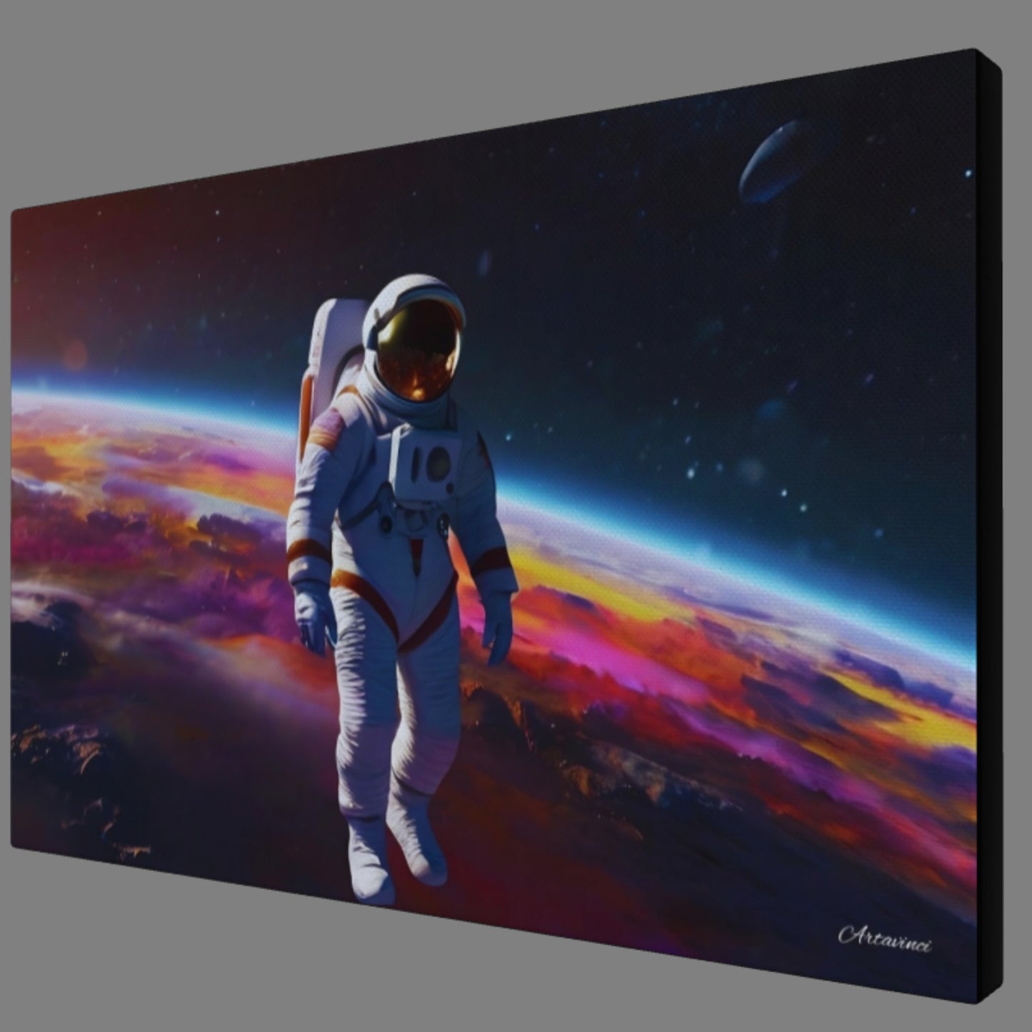 Astronaut Space Man Canvas Art