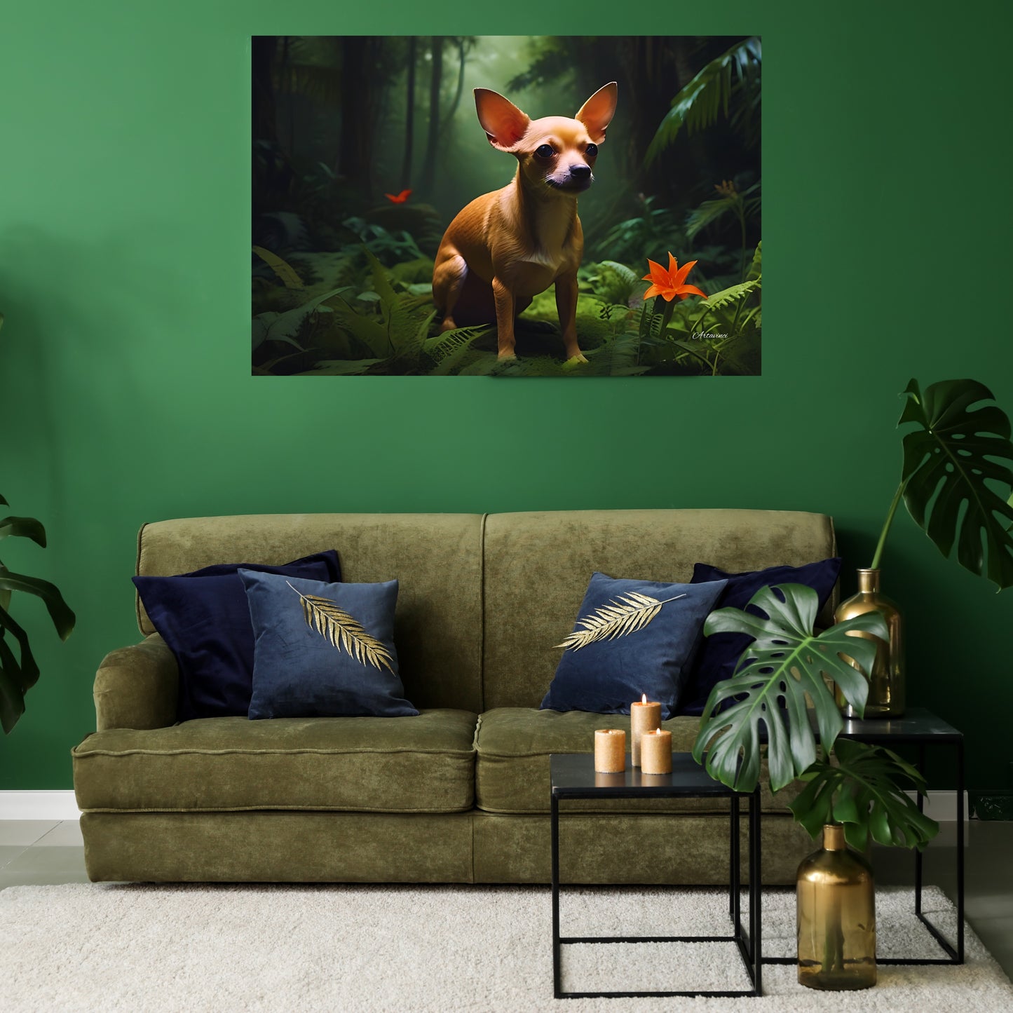 Dog Chihuahua Canvas Art