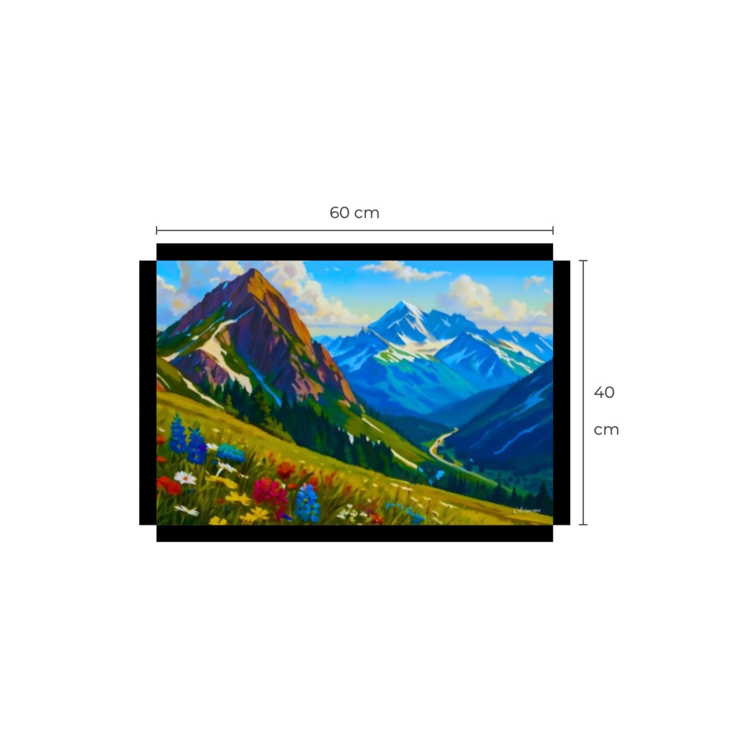 Canvas Mountain View Ready to Hang Wall Art