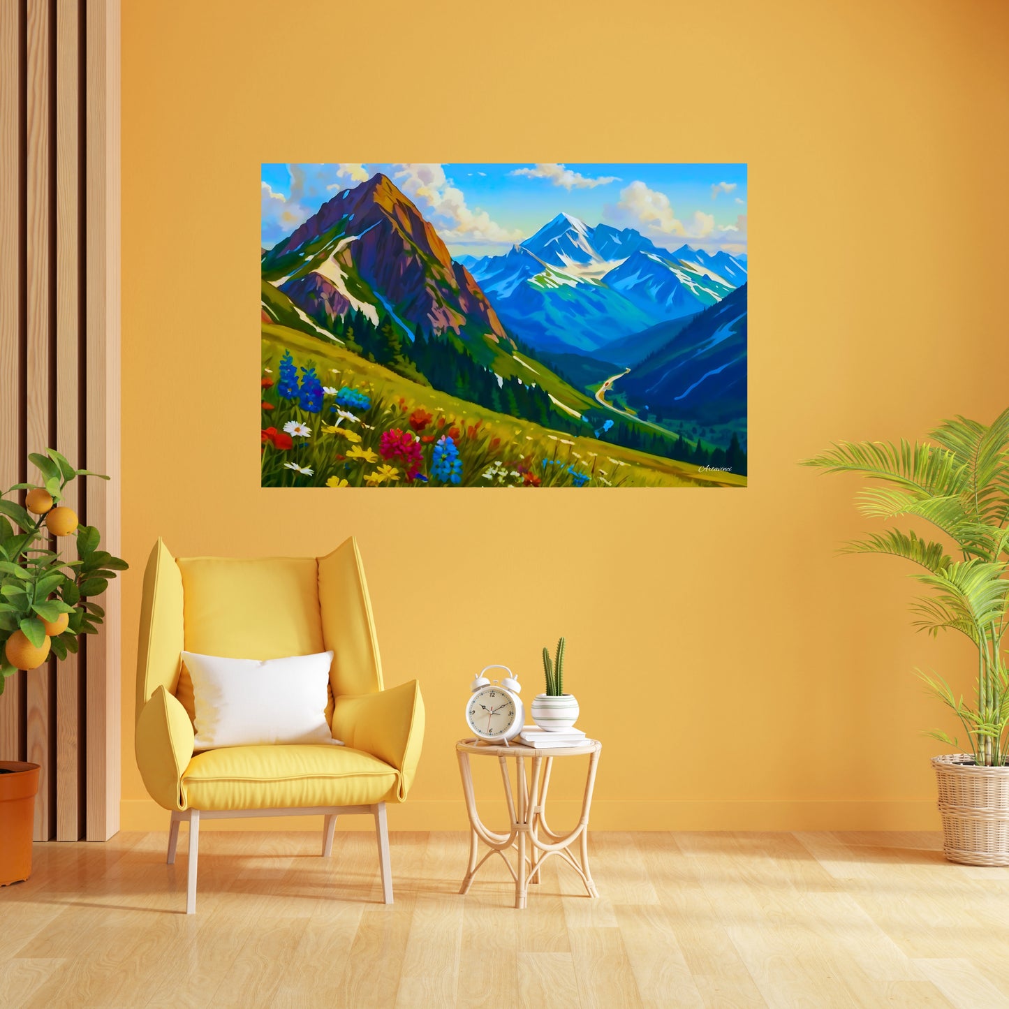 Canvas Mountain View Ready to Hang Wall Art