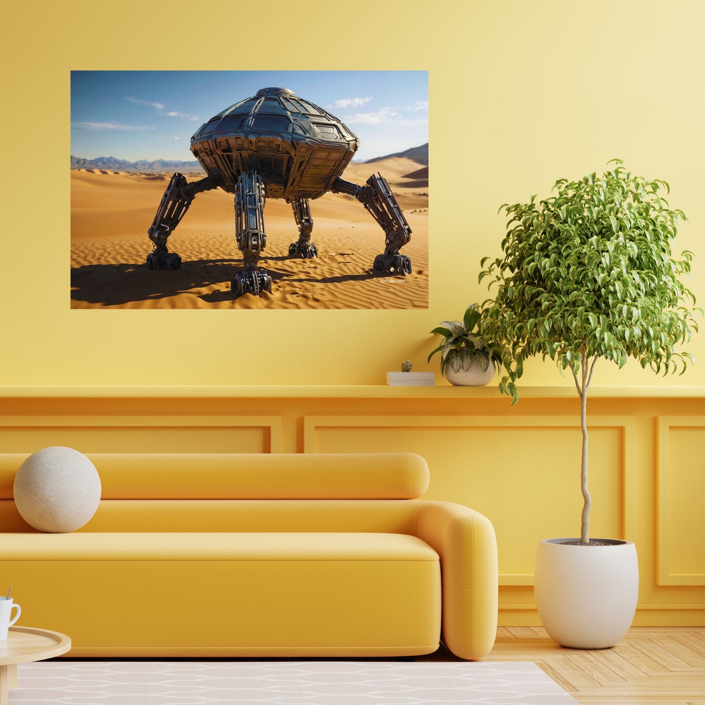 Alien Space Ship Canvas Print