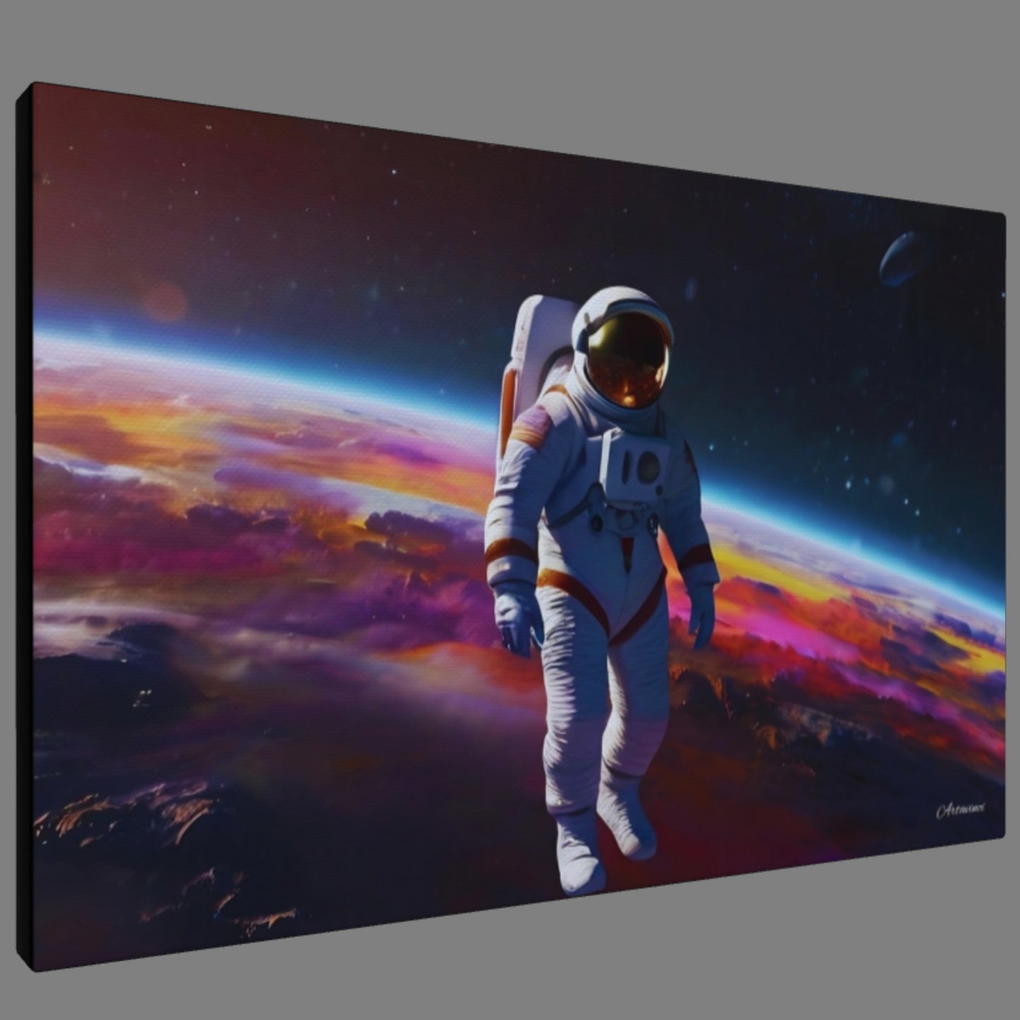 Astronaut Space Man Canvas Art