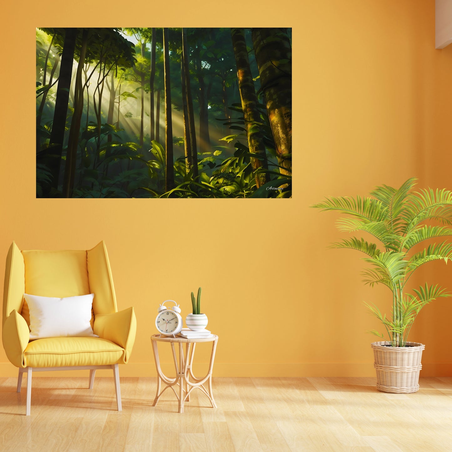 Green Forest Beauty Canvas Art Print