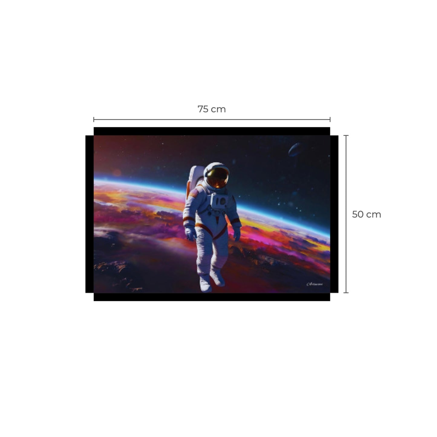 Astronaut Space Man Canvas Art