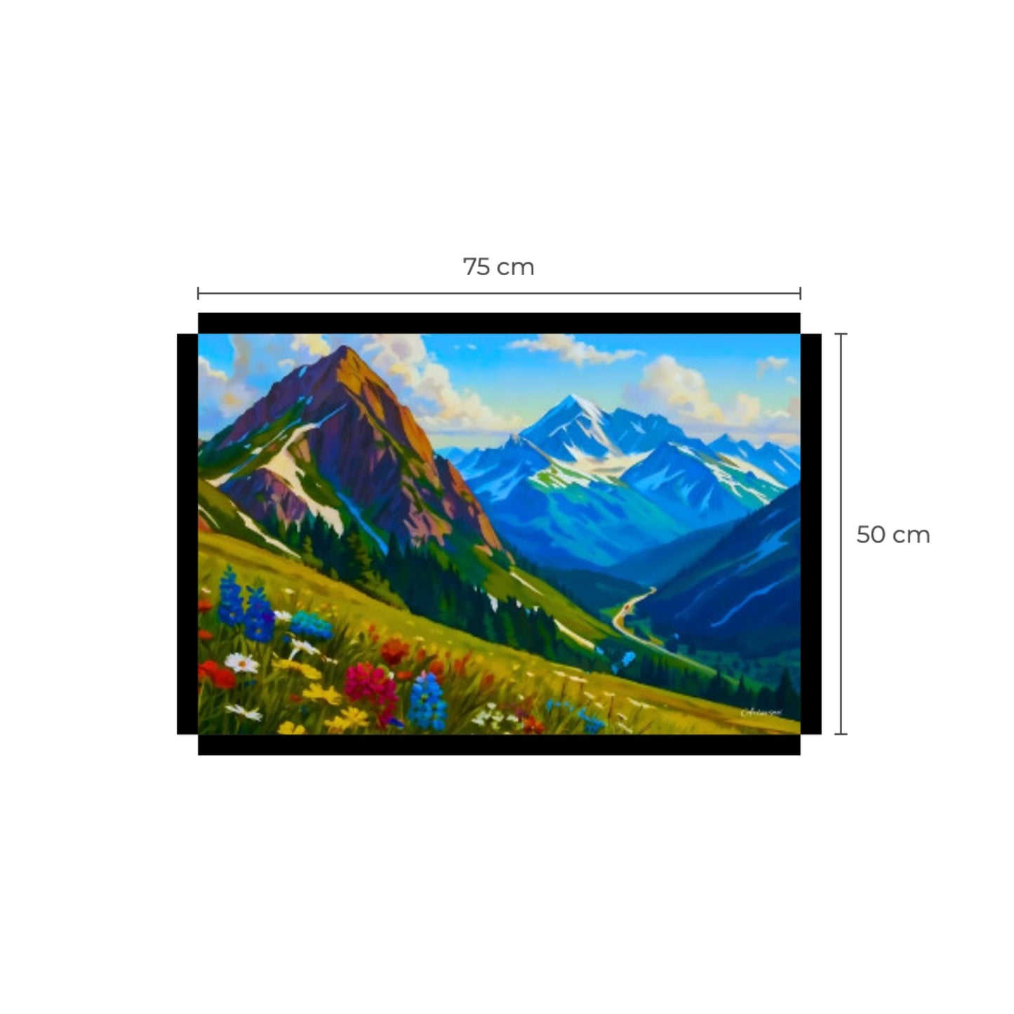 Canvas Mountain View Ready to Hang Wall Art