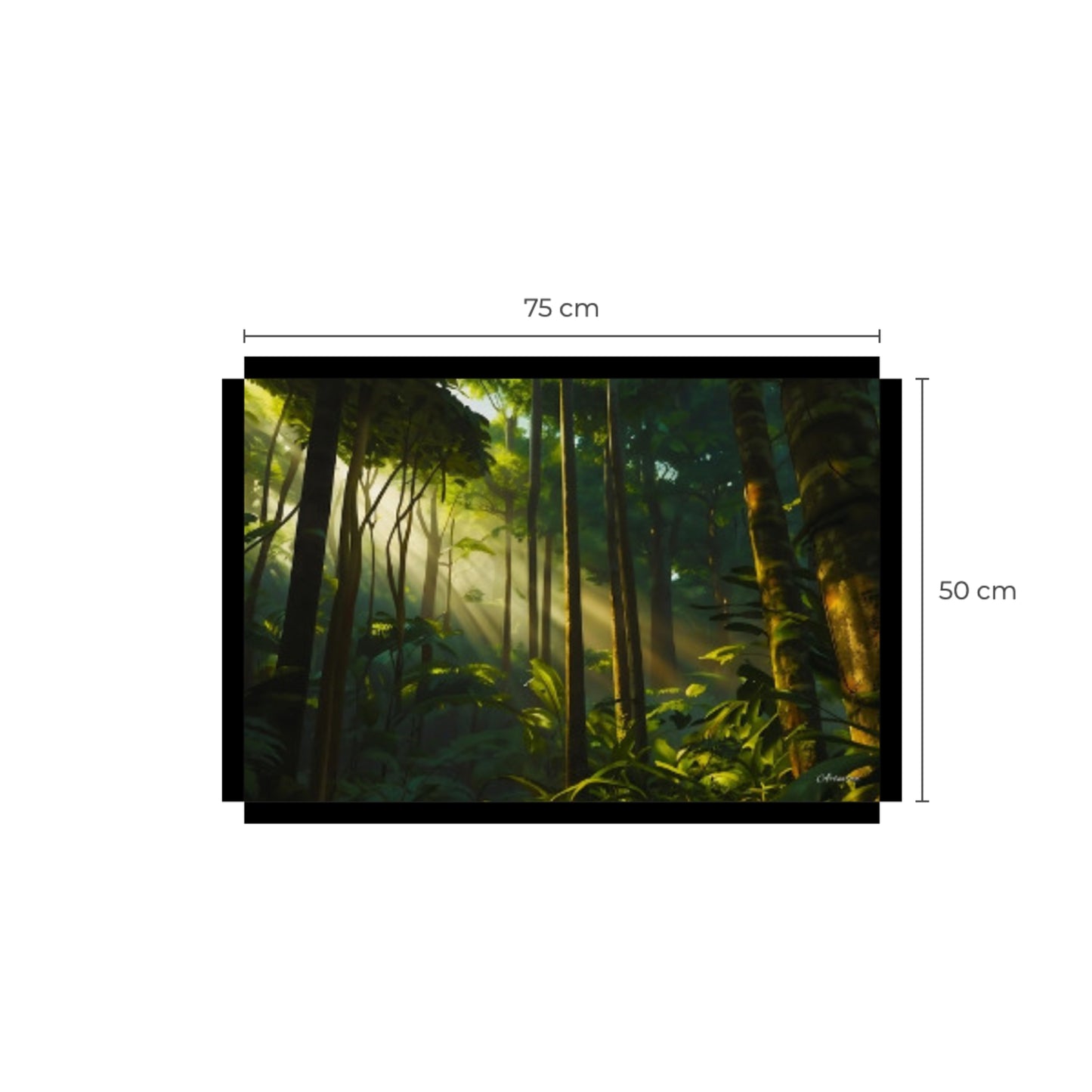 Green Forest Beauty Canvas Art Print