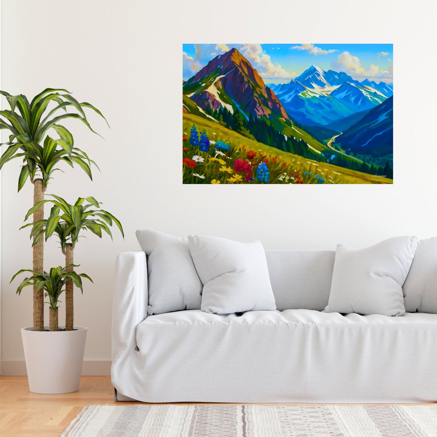 Canvas Mountain View Ready to Hang Wall Art