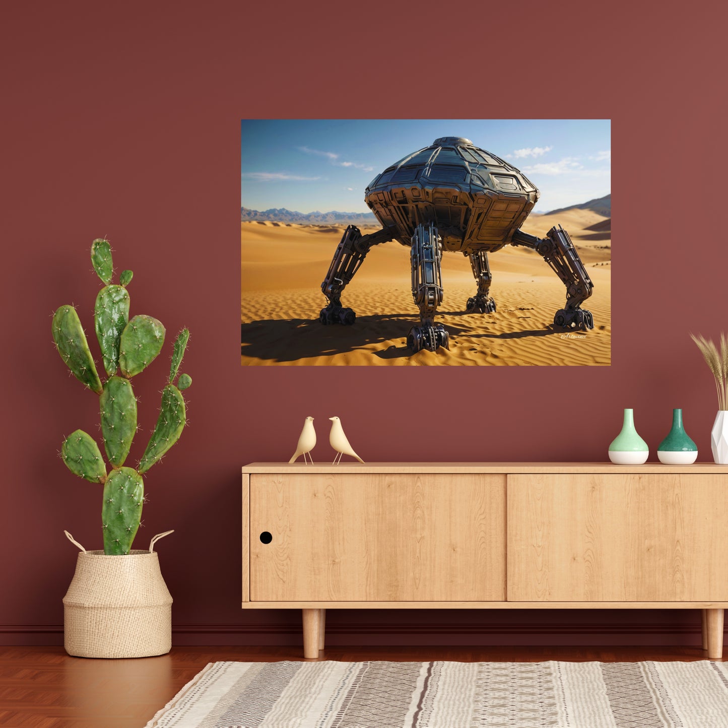 Alien Space Ship Canvas Print