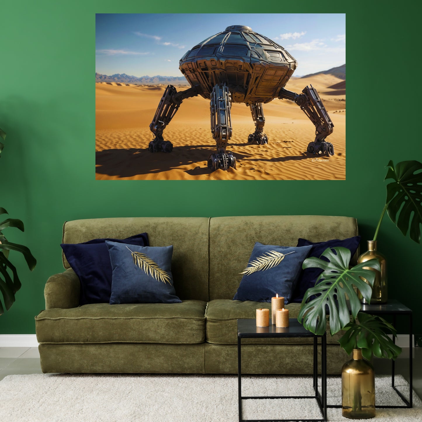 Alien Space Ship Canvas Print