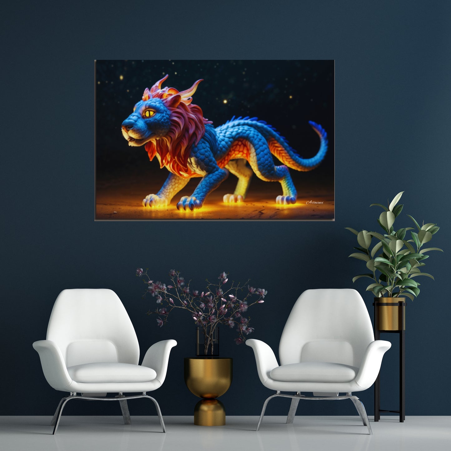 Mythical Hybrid Lion Wall Art