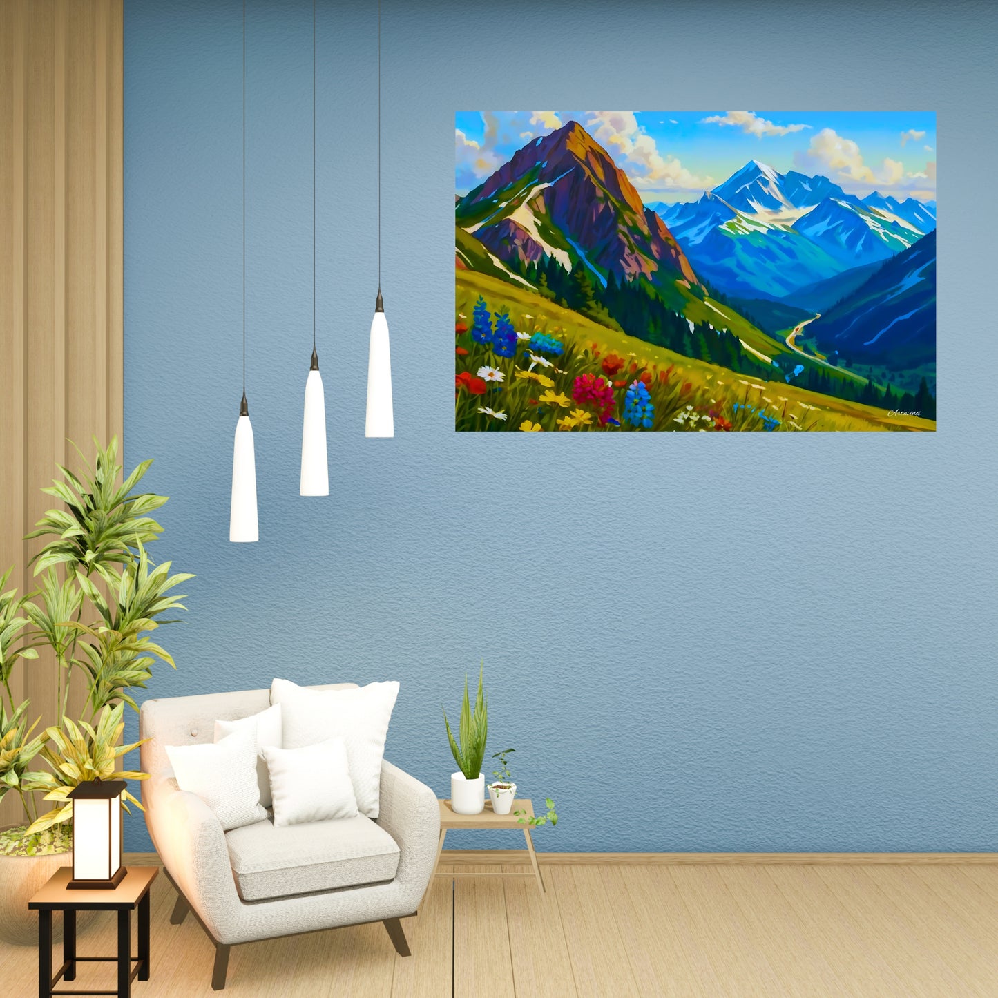 Canvas Mountain View Ready to Hang Wall Art