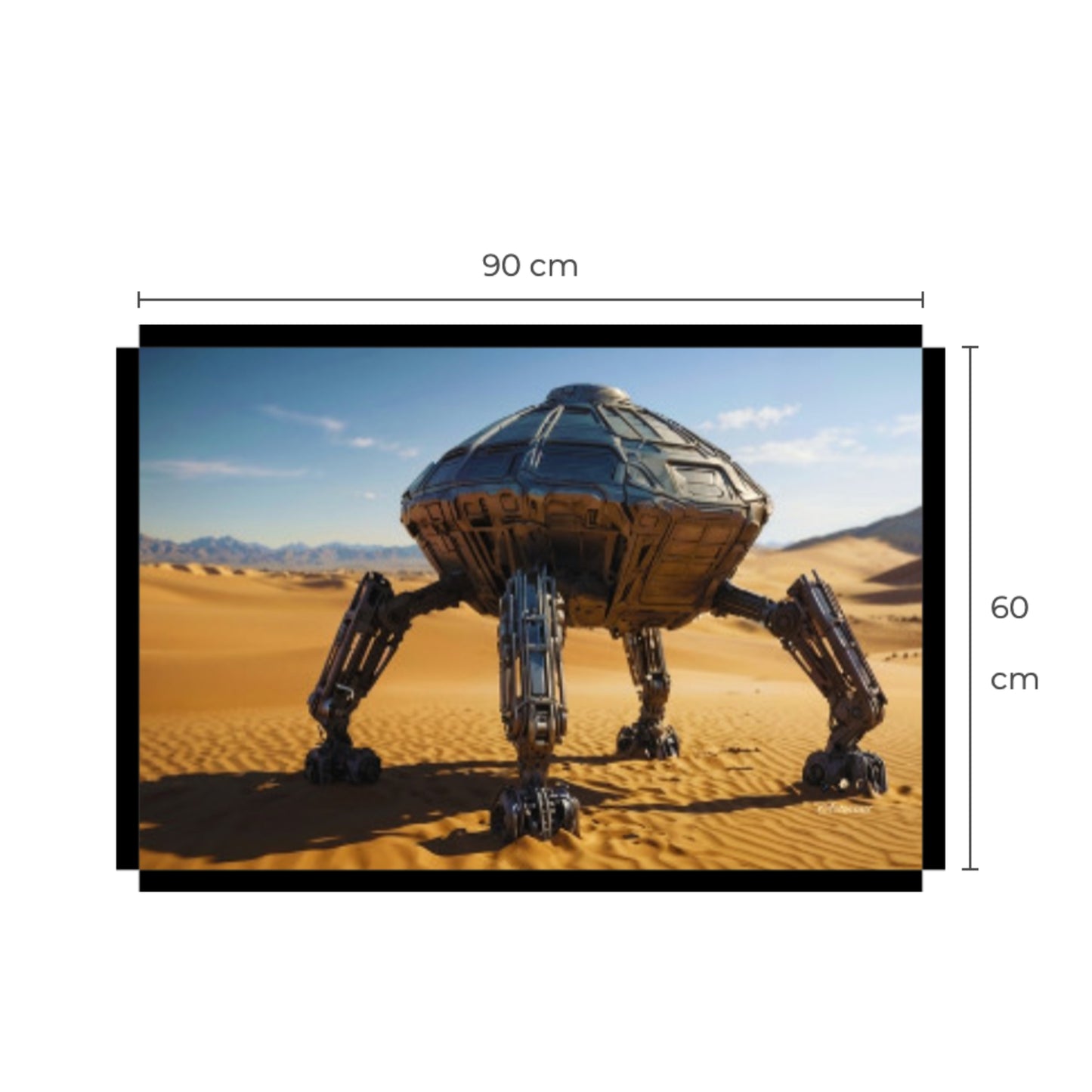 Alien Space Ship Canvas Print