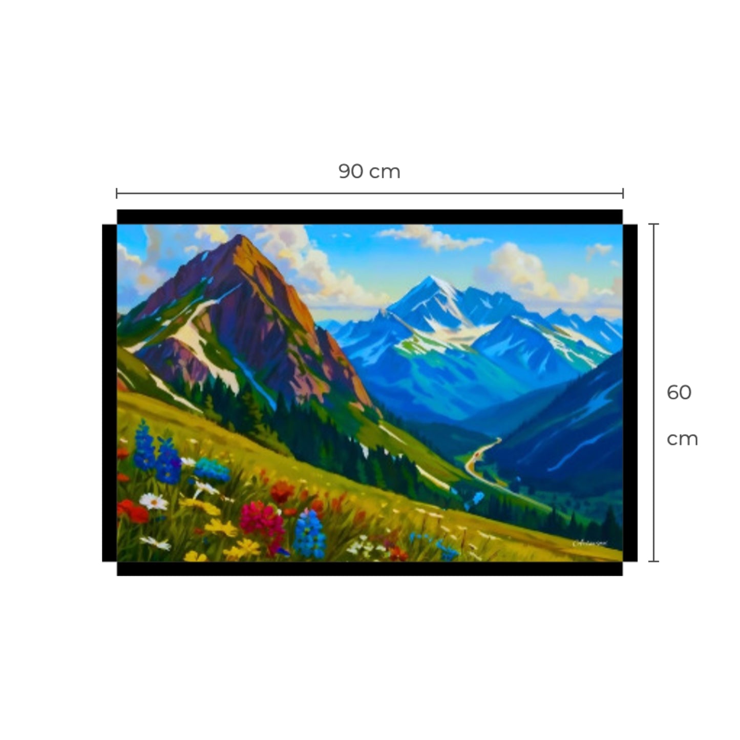 Canvas Mountain View Ready to Hang Wall Art