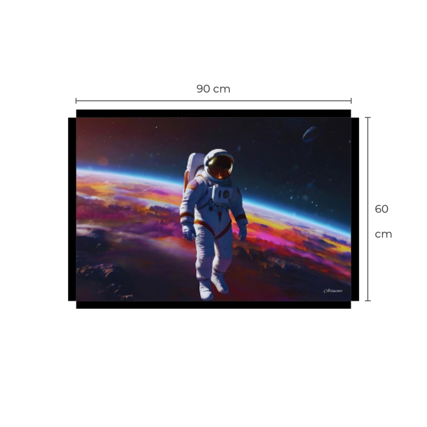 Astronaut Space Man Canvas Art