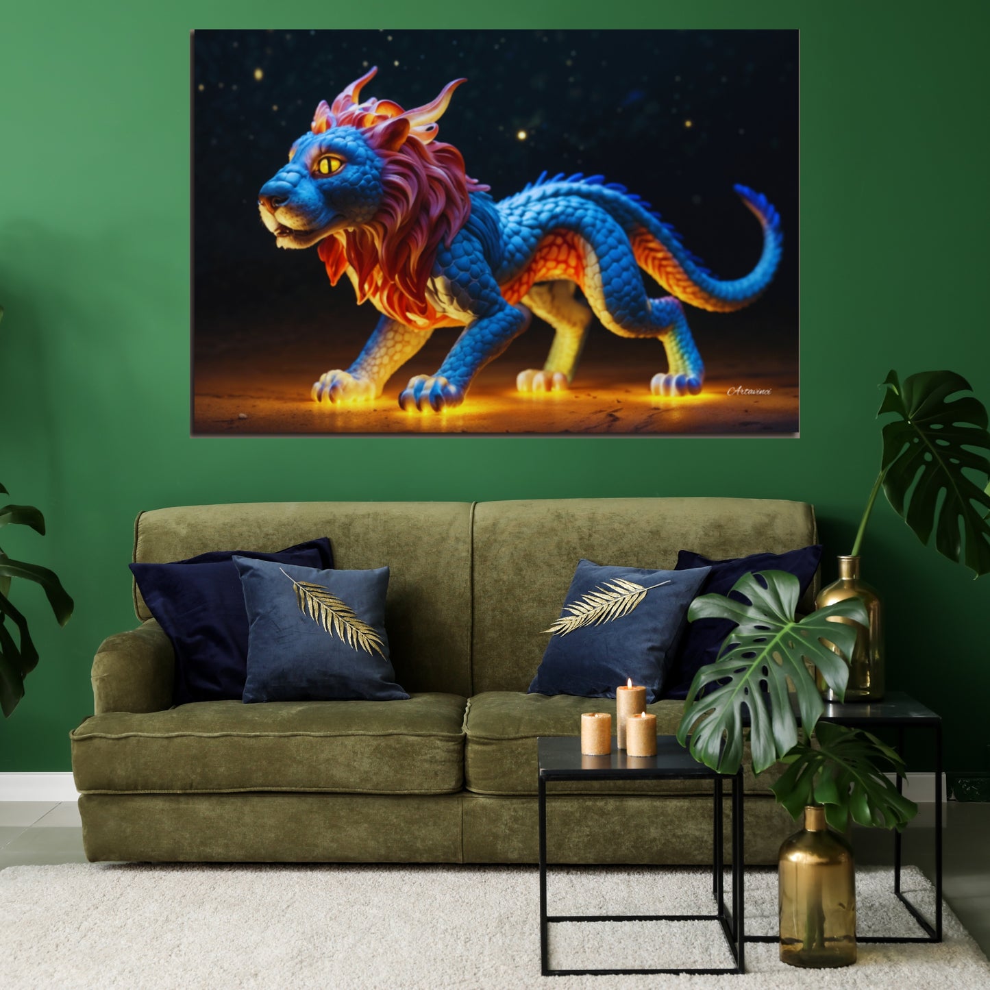 Mythical Hybrid Lion Wall Art