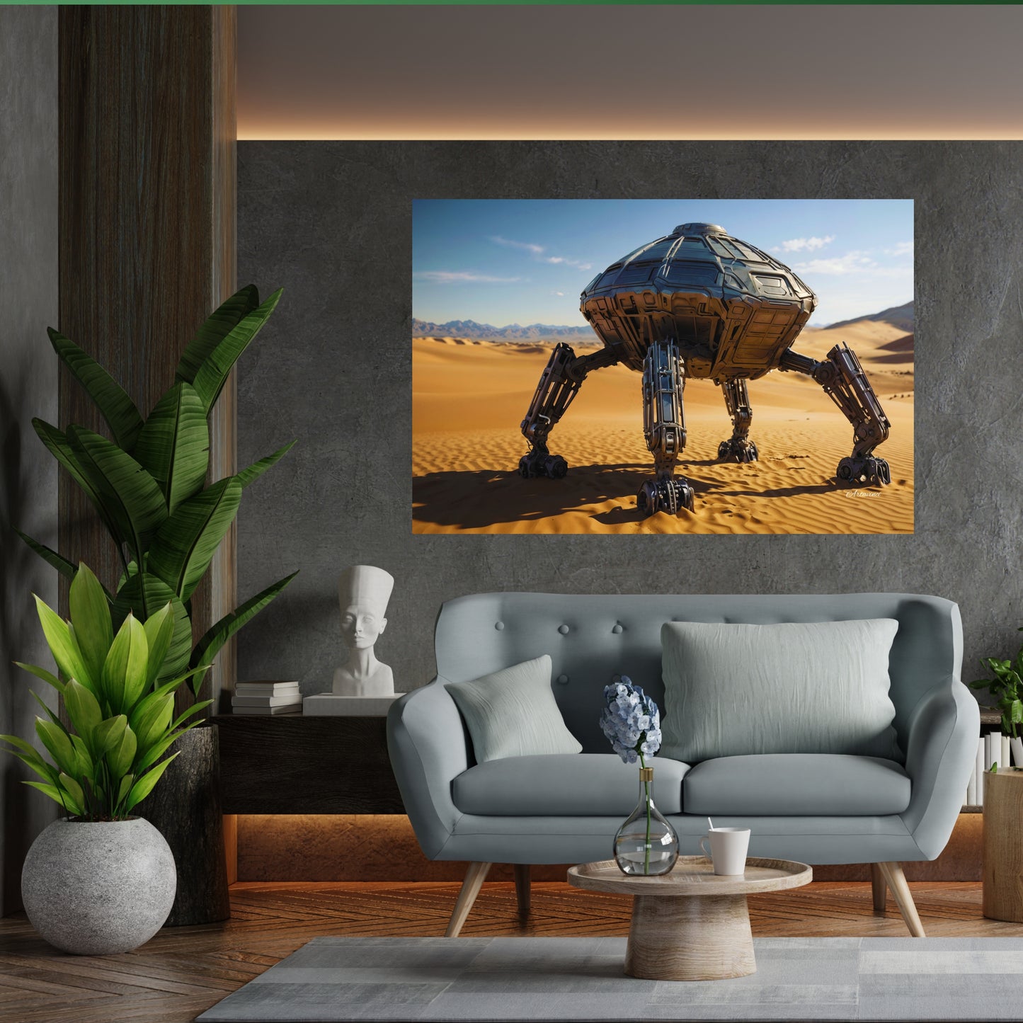 Alien Space Ship Canvas Print