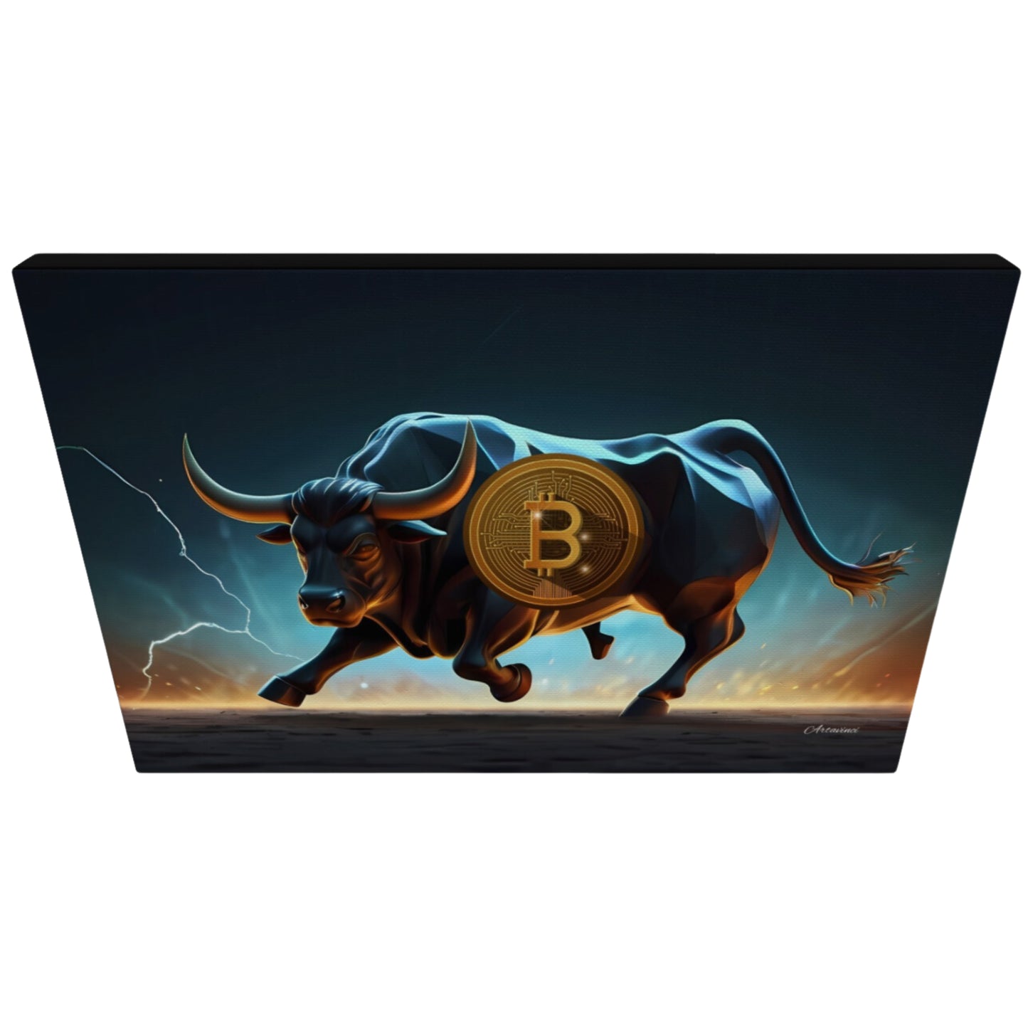 Crypto Bull Run Canvas Wall Art Decor