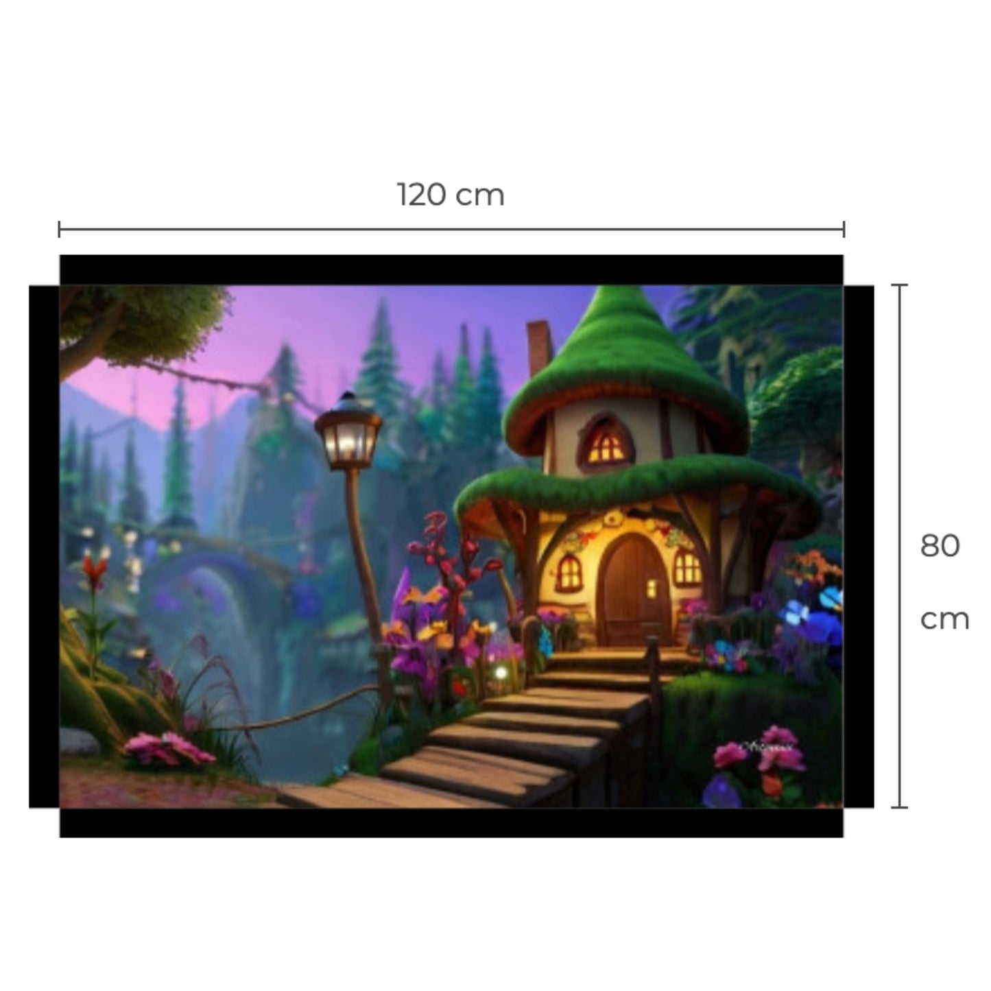 Fairy Tale House Canvas Art