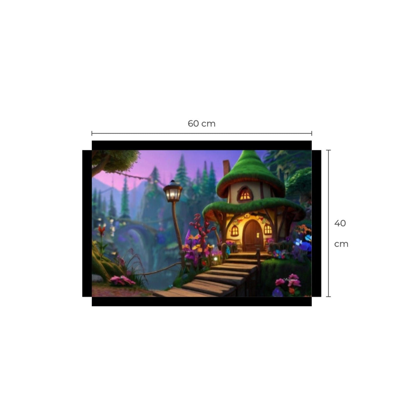 Fairy Tale House Canvas Art