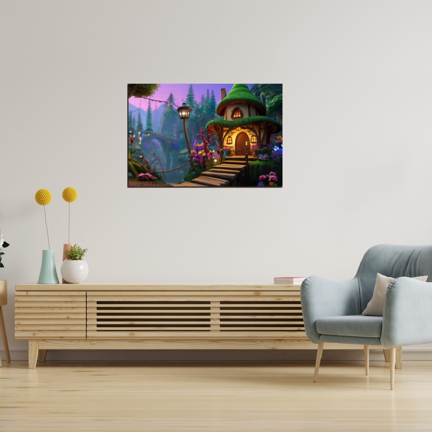 Fairy Tale House Canvas Art