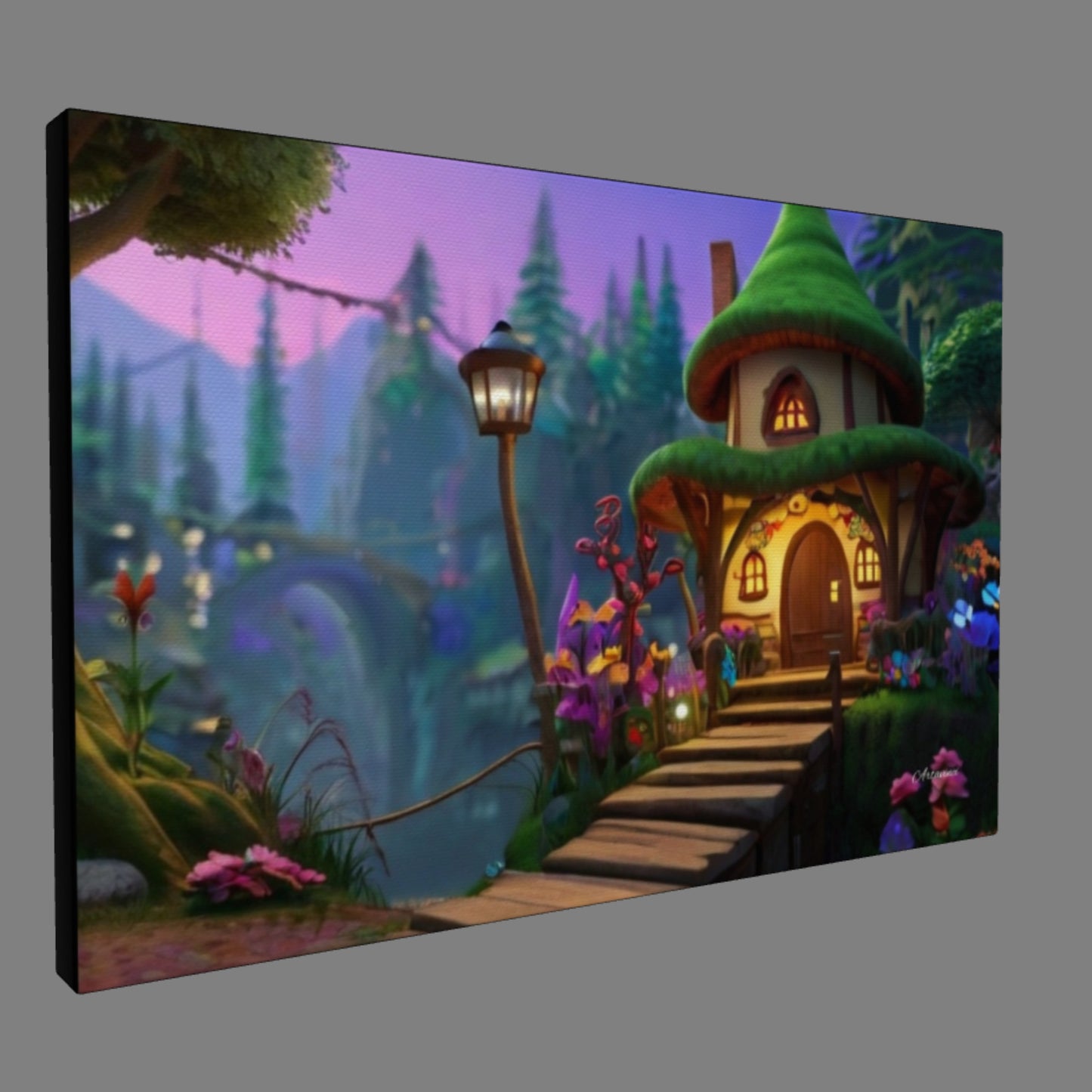 Fairy Tale House Canvas Art