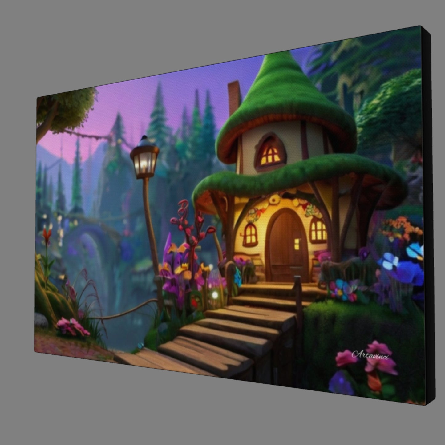 Fairy Tale House Canvas Art