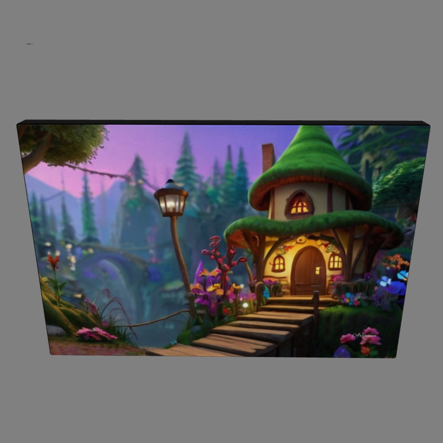 Fairy Tale House Canvas Art