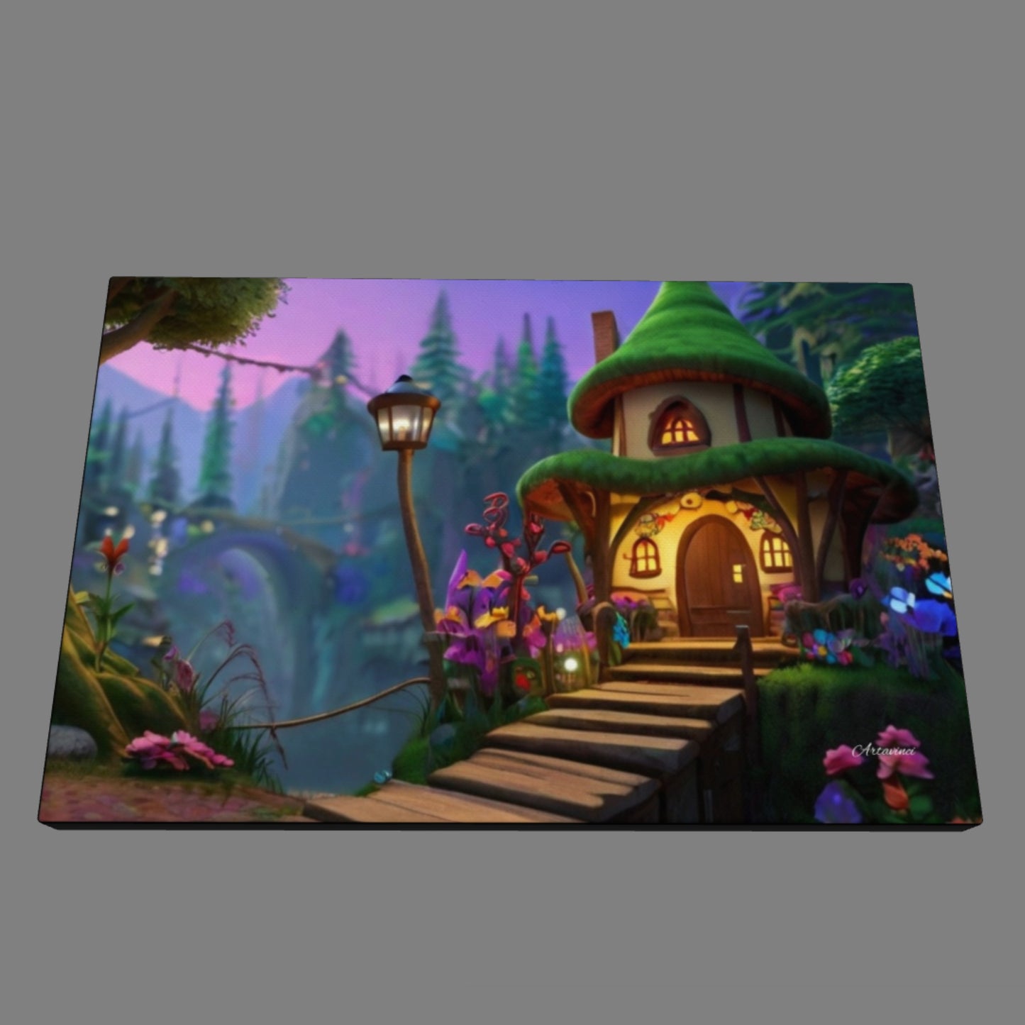 Fairy Tale House Canvas Art