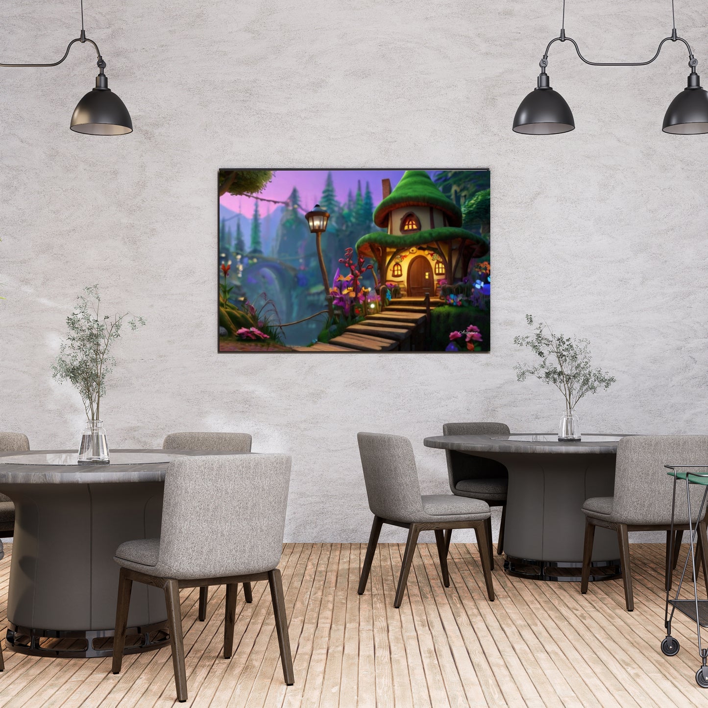 Fairy Tale House Canvas Art