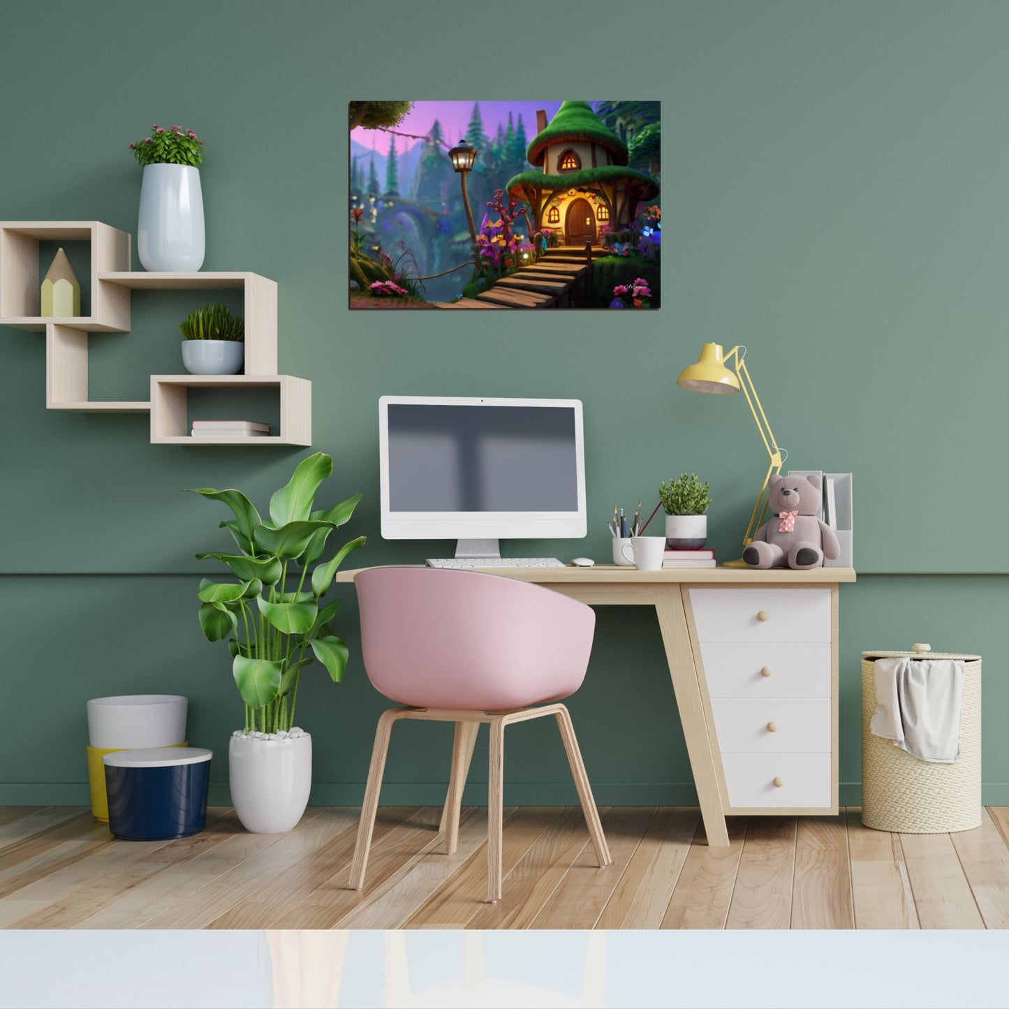 Fairy Tale House Canvas Art