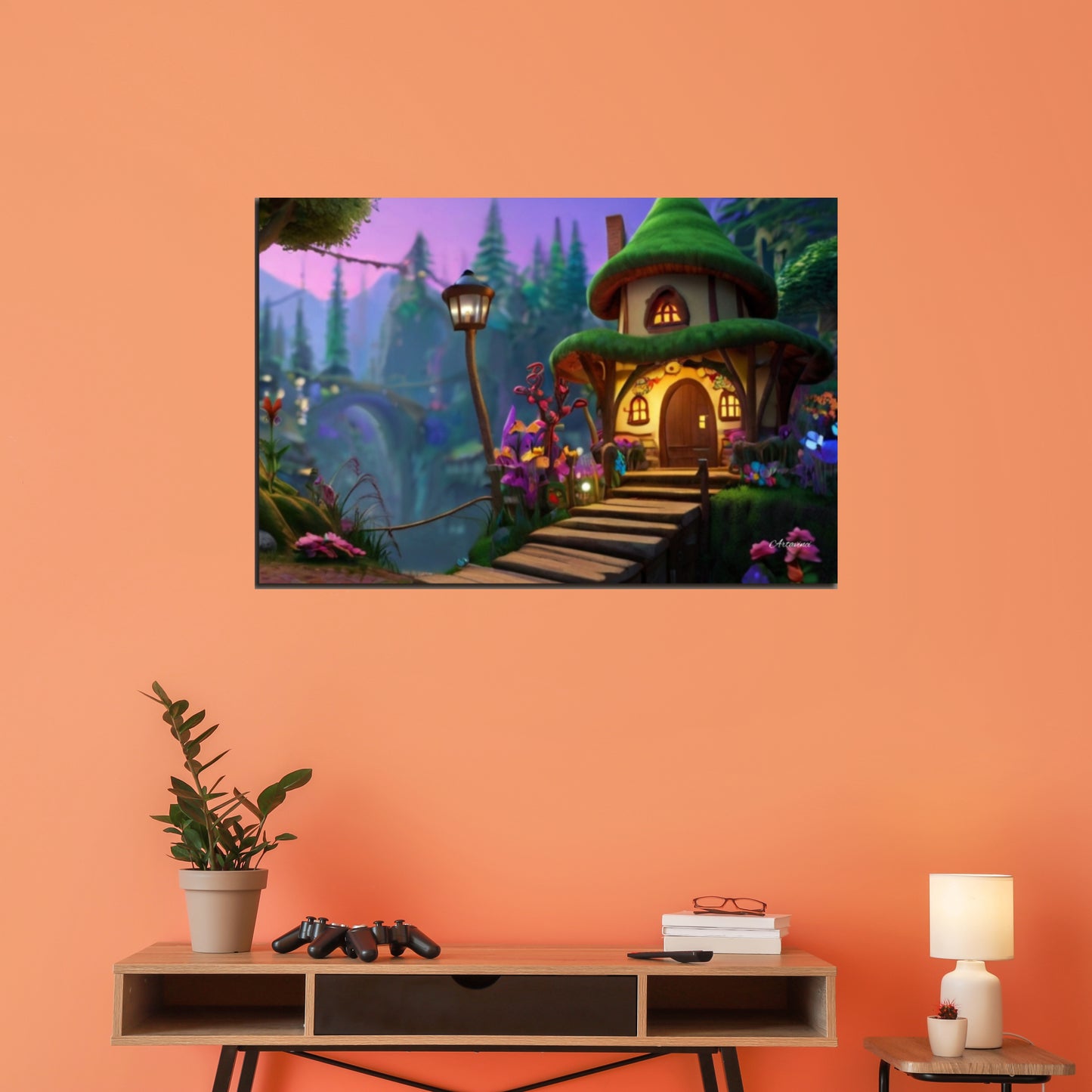 Fairy Tale House Canvas Art