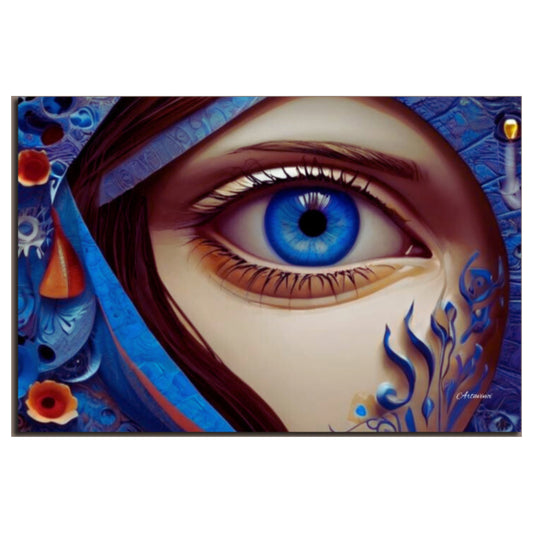 Majestic Blue Eye Canvas Print