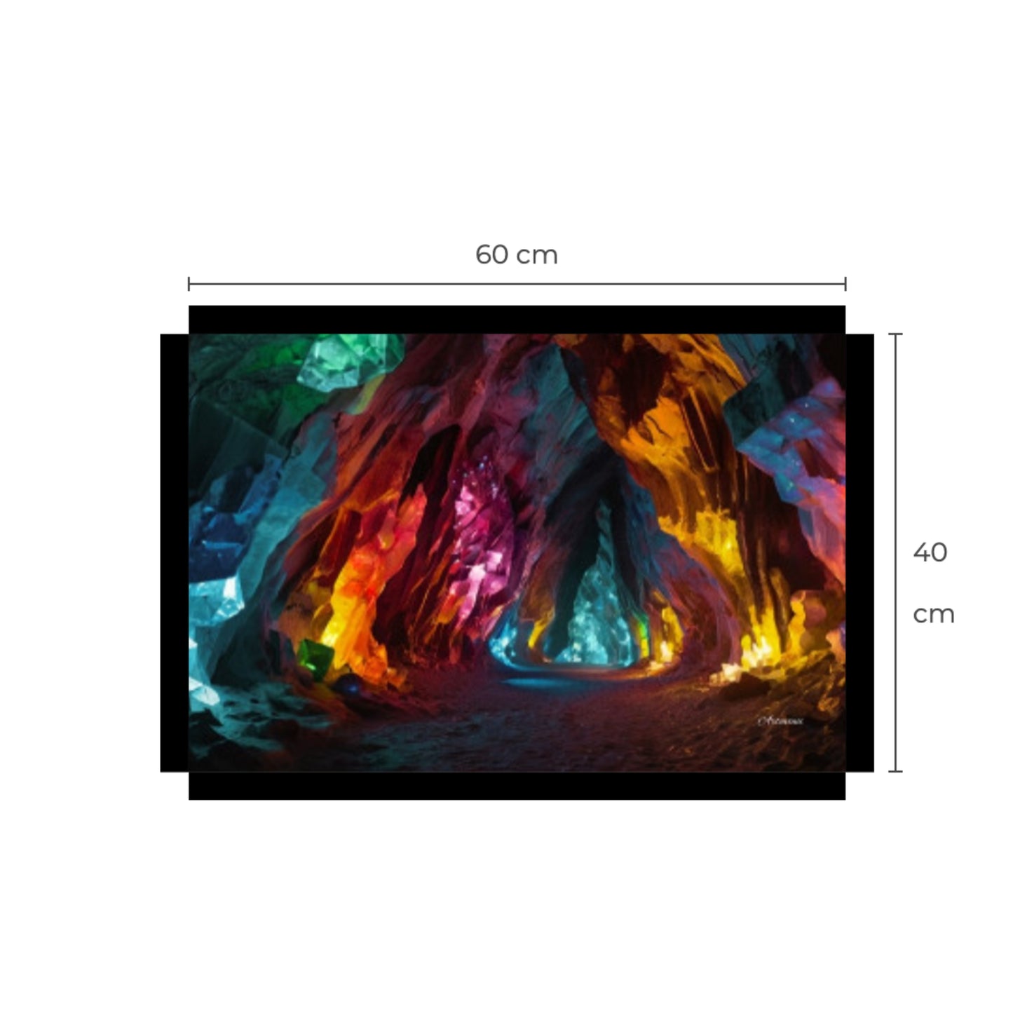 Crystal Cave Canvas Wall Art