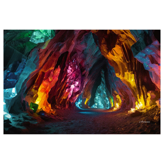 Crystal Cave Canvas Wall Art