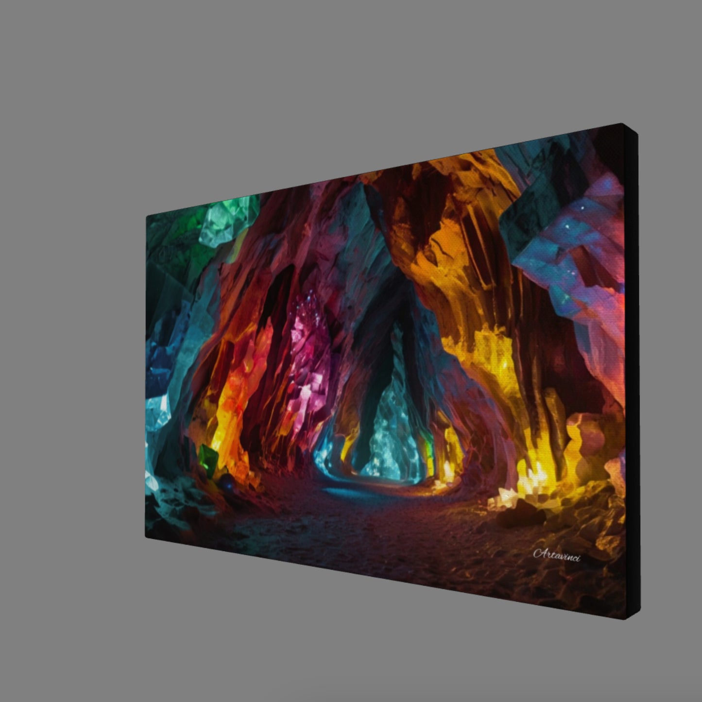 Crystal Cave Canvas Wall Art