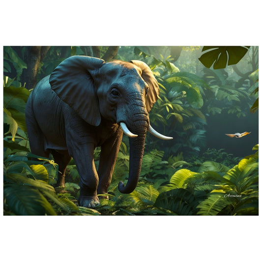 Elephant in The Jungle